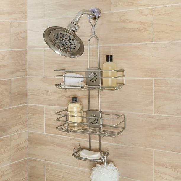 Shower Caddy With 2 Basket Shelves, Best Floor To Ceiling Shower Caddy