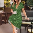 thumbnail image 3 of Easygdp Cactus 3 para Vestido Transpirable de Mujer, Vestido Suelto de Manga Corta con Pliegues y Bolsillos para el Verano, 3 of 6