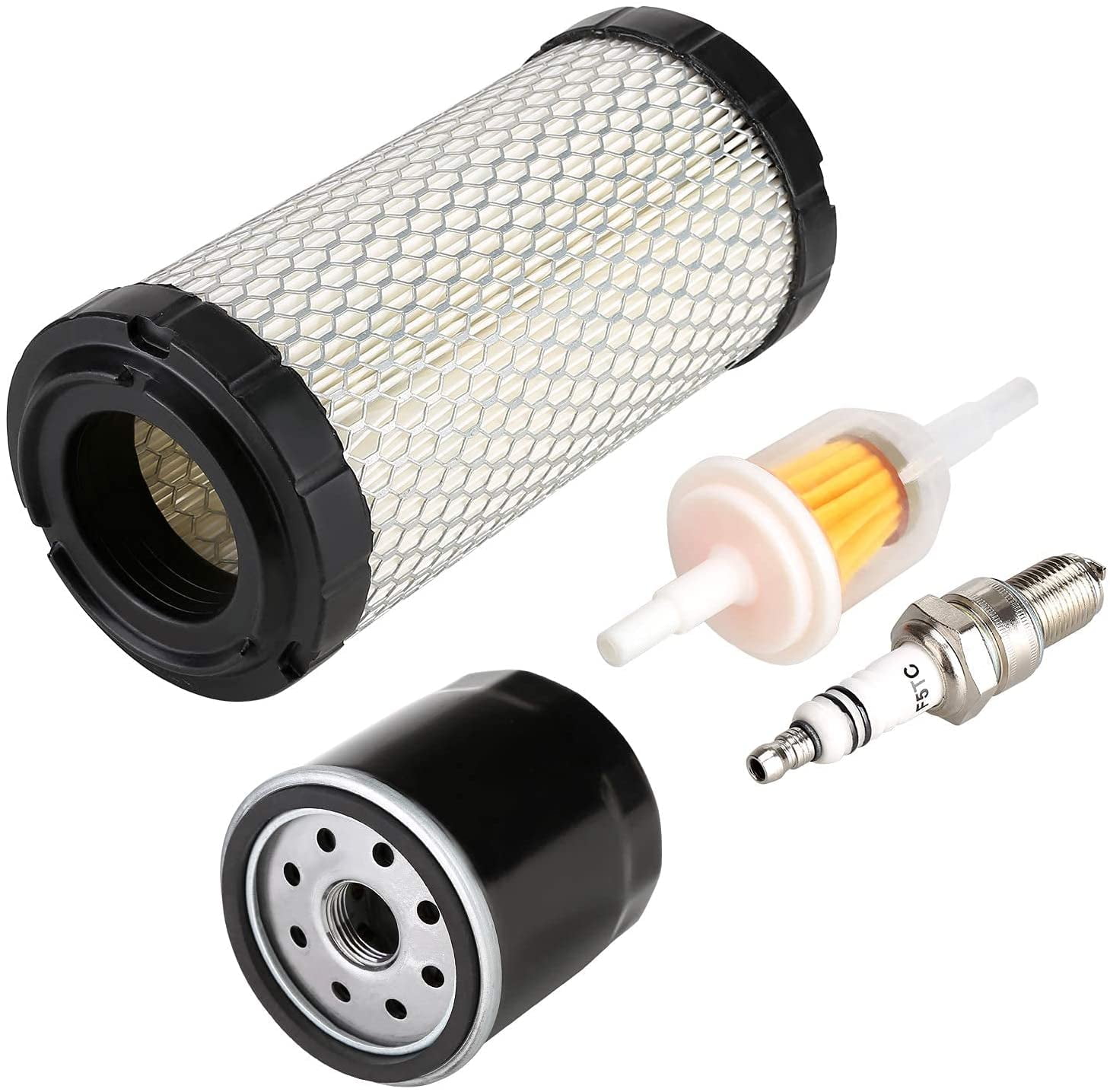10L0L Golf Cart Tune Up Kit Fit EZGO RXV 2008-up 4 Cycle with Air Oil Fuel Filter Spark Plug 28463G01 72084G01 607454