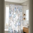 thumbnail image 7 of Thanksgiving Fall Harvest Shower Curtain Set, 72" x 72" Waterproof Polyester Bathroom Curtain with 12 Hooks, Rustic Farmhouse Blue Pumpkin Vintage Home Decor for Restroom, 7 of 7