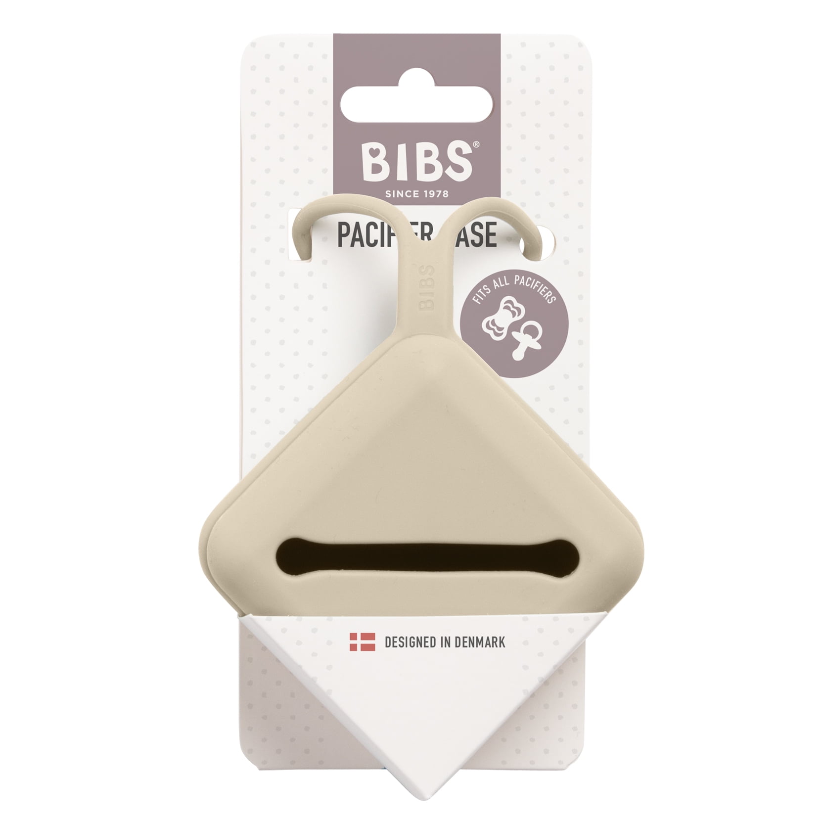 BIBS Silicone Pacifier Case, Vanilla, 1 Count