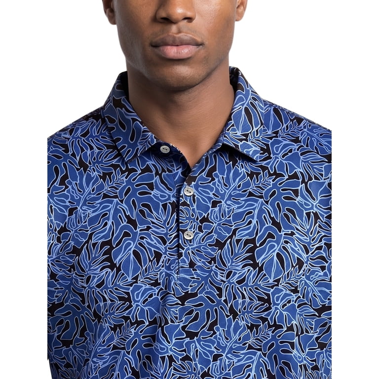 Ben Hogan Men's Tropical Print Performance Polo Shirt photo 4