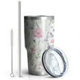 thumbnail image 2 of 30oz Pioneer Flower Tumblers Stainless Steel Tumbler with Lid and Straw,Vacuum Insulated Double Wall Travel Tumbler Cups Mug with Cleaning Brush for Coffee,Tea, 2 of 7