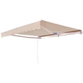thumbnail image 1 of KFFKFF Auvent Rétractable Manuel, Auvent de Patio Extérieur 10 x 8 Pi Pare-Soleil Rétractable, Auvent de Porte de Patio et de Fenêtre en Polyester Résistant à l'Eau Abri Pare-Soleil, 1 of 9