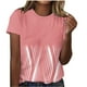 thumbnail image 4 of Tops Cortos para Mujeres Casual de Moda Impreso Cuello Redondo, Camiseta de Manga Corta para el Uso Diario, Fiesta Y Cómodo, 4 of 4