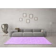thumbnail image 3 of Ahgly Company Indoor Square Oriental Purple Industrial Area Rugs, 7' Square, 3 of 4