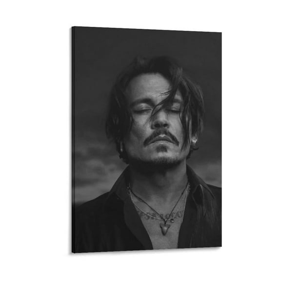 Johnny Depp Canvas Poster Art Poster Canvas Painting Decor Wall Print Photo Gifts Home Modern Decorative Posters 16x24inch(40x60cm)