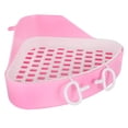 thumbnail image 1 of Bunny Litter Box Triangle Potty Trainer Corner Box for Guinea Pig Chinchilla, 1 of 7