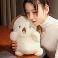 thumbnail image 3 of Animal Plush Pillow Lovely Shouting Kitten Bunny Puppy Plushies Soft Ornament Sofa Cushion Stuffed Animal Doll Toy Sleep Companion Pillow Birthday Gift-M,4, 3 of 8