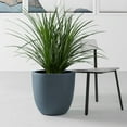 thumbnail image 4 of Kante 10" x 9.8 x 9" Round Charcoal Concrete Plant Pot, 4 of 5
