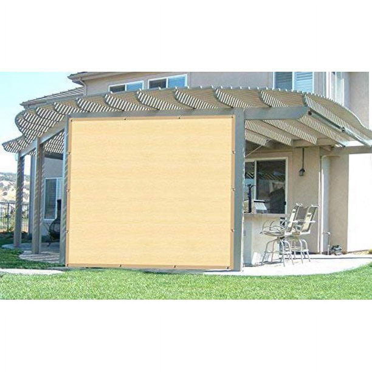 Shatex Shade Fabric for Pergola/Patio/Garden New Design Shade Panel with Grommets 6x16ft Wheat