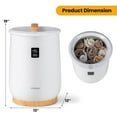 thumbnail image 3 of Costway 20L Bathroom Towel Warmer Bucket with Fragrance Holder & LED Display White, 3 of 10