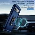 thumbnail image 2 of for Google Pixel 6 Pro Case, Slim Fit Military Grade Drop Tested Dual Layer Shockproof Case with 360 Ring Holder Kickstand Protective Rugged Car Magnetic Non-Slip Phone Case,Blue, 2 of 10
