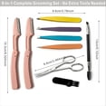 thumbnail image 5 of 8 count Eyebrow Kit, 4 Professional Eyebrow Tweezers for Women Facial Hair, Precision Brow Tweezers for Eyebrows, Eyebrow Plucker Tweezers for Men, Small Eyebrow ,Eyebrow, 5 of 6