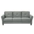 thumbnail image 3 of Newboti Furniture Fashionable living room sofa for 3 people, gray fabric 01363, 3 of 6