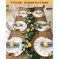 thumbnail image 4 of 13 Inch Round Placemats Set of 6, Thanksgiving Squirrel Non Slip Heat Insulation PP Table Mats, Fall Pumpkins Sunflower Autumn Washable Place Mats for Kitchen Dining Party Table Decor, 4 of 7