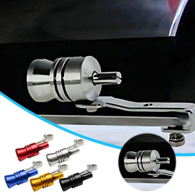 Sentmoon Sifflet à Turbine Modifié pour Voiture, Tuyau d'Échappement, Microphone Simulateur, Sifflet de Queue de Moto, Effet Sonore Réglable, Accessoire Universel pour Véhicule de Sport, Installation Facile, Durable