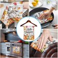 thumbnail image 3 of Hello Autumn Kitchen Towels Set of 4, Water Absorbent Dish Towel, Thanksgiving Fall Pumpkins Maple Leaf Decorative Hand Towels - Quick Drying Cloth for Cooking Baking, 18x28 Inch, 3 of 8