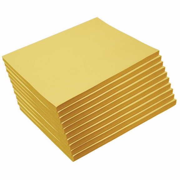 Colorations Heavyweight Yellow Construction Paper - 9" x 12", 500 Sheets