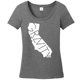 thumbnail image 1 of Camiseta de manga corta de las tendencias de la gravedad para mujer - Logo blanco - Heather - l Gravity Trends Camiseta de manga corta, 1 of 1