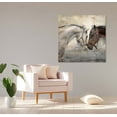 thumbnail image 2 of Prinz Farm Animal Painting - Loving Horse Canvas Wall Art, 23.5" x 23.5", Neutral Home Decor, 2 of 2