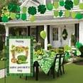 thumbnail image 3 of Happy Saint Patrick''s Day Garden Flag Double Sided 12×18 Inch,St Patricks Lucky Shamrocks Green Hat Pot of Gold Yard Burlap Flags for Spring 17 March Seasonal Lawn Porch Decoration, 3 of 6