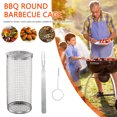 thumbnail image 4 of Cesta para barbacoa Cesta para parrilla de acero inoxidable Rejilla para barbacoa Suministros de cocina para carne y verduras (Juego pequeño de 3) 2PCS FLhrweasw Nuevo, 4 of 9