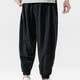 thumbnail image 4 of Pantalones largos de verano para hombre, leggings casuales de algodón y lino para exteriores, pantalones para hombre, 4 of 5