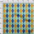 thumbnail image 2 of oneOone Cotton Cambric Mint Green Fabric Argyle Check Fabric For Sewing Printed Craft Fabric By The Yard 56 Inch Wide, 2 of 4