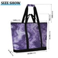 thumbnail image 3 of Large Hand-held Ice Pack Picnic Bag Insulation and Refrigeration Suitable for Shopping Picnics and Camping Purple Lava, 3 of 8
