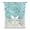 Turquoise, variant on Teal Coral Coastal Tie Up Curtains for Kitchen Windows,Adjustable Rod Pocket Valance 63 Inch Long, Ocean Nautical Seaside Beach Window Treatment Balloon Roman Blind Shade, 52" x 63"
