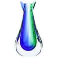 thumbnail image 4 of GlassOfVenice Murano Glass Sommerso Bud Vase - Green Blue, 4 of 9