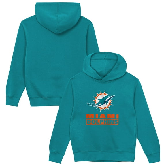 Preschool Outerstuff Aqua Miami Dolphins Back to Basics Hoodie