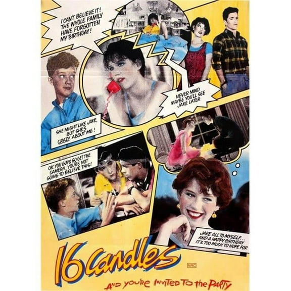 GB Eye  Sixteen Candles - 80s Cult Movie Poster Print, 24 x 36