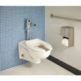 thumbnail image 4 of Toilet Bowl, 1.1 to 1.6 gpf, Flushometer, Wall Mount, Elongated, White, 4 of 4