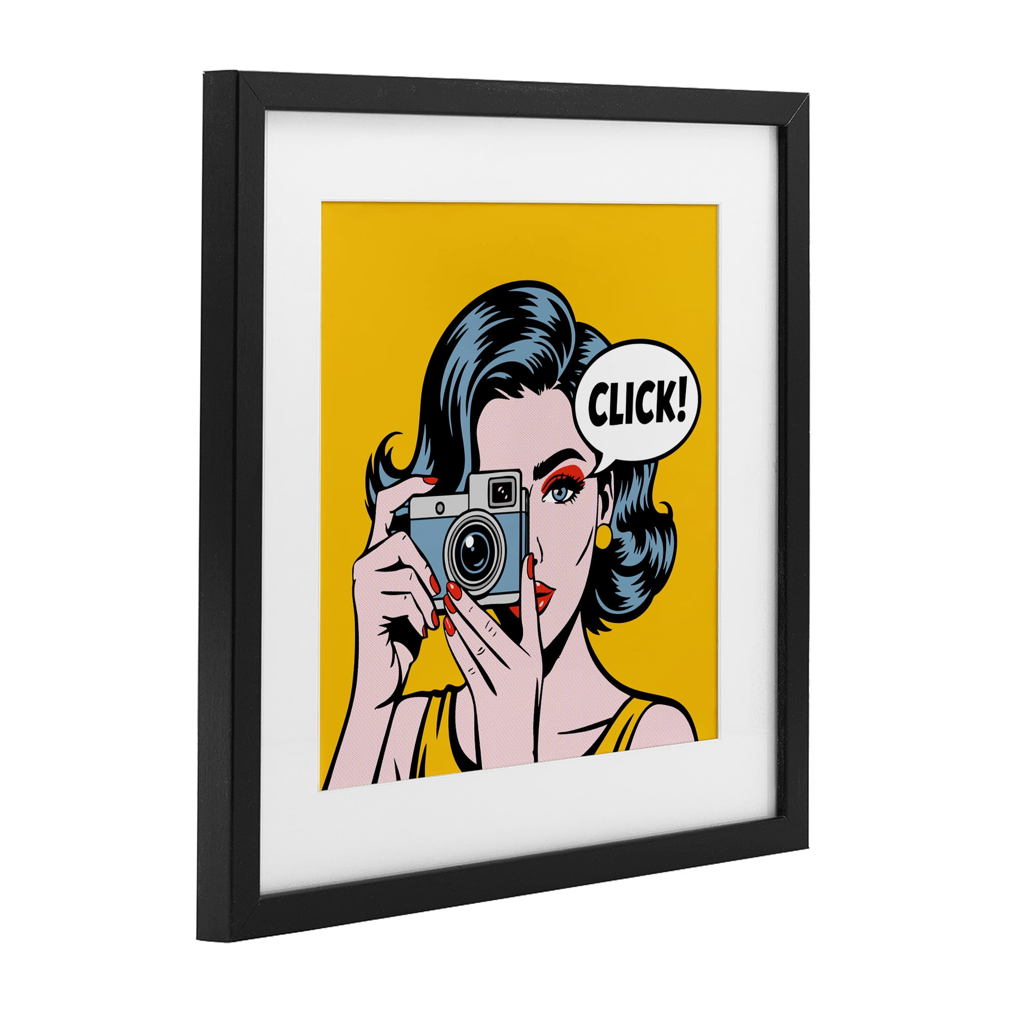 Stupell Industries Click Retro Photographer Black Framed Print Under Glass, design by Andreas Magnusson