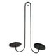 thumbnail image 2 of Candelabro de pared decorativo de metal con forma de pilar para velas, soporte decorativo para velas de pared Con círculo, 2 of 9