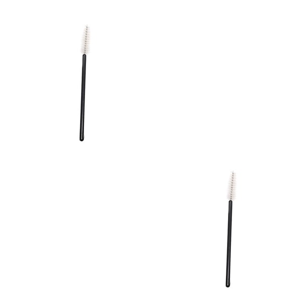 Vogacara 50 piezas cepillo de limpieza de pestañas aplicador de rímel suministros para el cuidado de los ojos accesorios cosméticos para extensiones Brus blanco varilla negra 2piezas Vogacara CBP366426