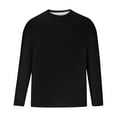 thumbnail image 3 of Bcfgryg Men's Ultra Soft T Shirt Curve Hem Lightweight Long Sleeve Casual Basic Tee Shirt Men T-shirts, 3 of 3