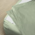thumbnail image 3 of Sheet has Zipper Fitted Sheet, (California King Size 72x84) 6 Inch Deep Pocket, 100% Egyptian Cotton, 800 TC, Solid Light Sage Color., 3 of 10