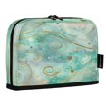 thumbnail image 2 of Standing Pencil Case with Base Large Capacity Stationery Pouch Pen Bag with Zipper for Women Men Beautiful Swirling Lines, 2 of 7