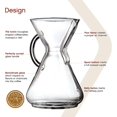 thumbnail image 3 of Chemex Pour-Over Glass Coffeemaker - Glass Handle Series - 10-Cup - Exclusive Packaging, 3 of 8