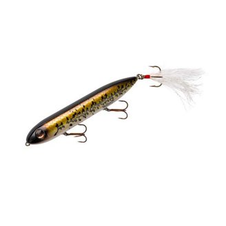 Heddon Zara Spook 3/4 oz Topwater Bass Fishing Lure - Nickel Plate