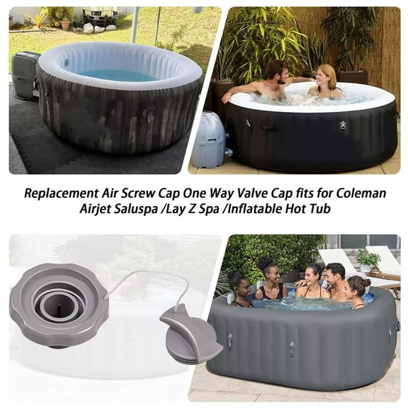 JHEHF Massage Bathtub Air Cover SPA Inflatable Hot Tub Replacement Parts Portable Screw Cap Replacement One Way Air Cap