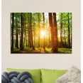 thumbnail image 2 of wall26 Canvas Print Wall Art Sunrise Over The Green Forest Nature Wilderness Photography Modern Art Rustic Scenic Colorful Multicolor for Living Room, Bedroom, Office - 16"x24", 2 of 5