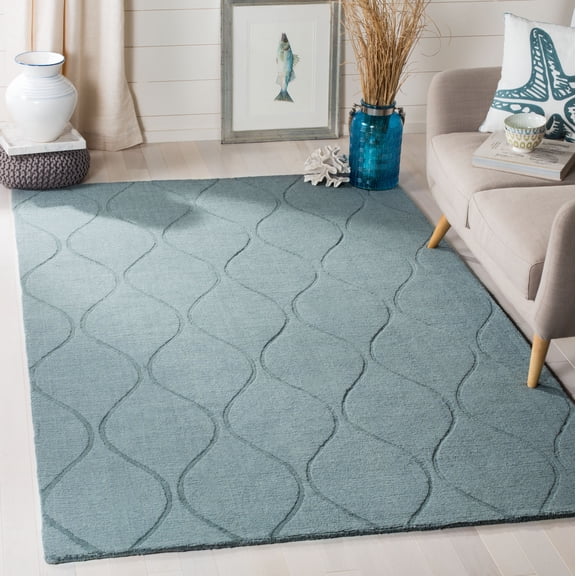Safavieh Impressions Cedric Trellis Wool Area Rug, Gray, 6' x 6' Square