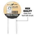 thumbnail image 6 of Acrylic Superman Lois Lane Press Pass Cake Topper Party Decoration for Wedding Anniversary Birthday Graduation, 6 of 7