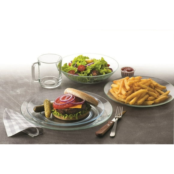 Duralex Lys Clear 24 Piece Dinnerware Set