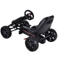 thumbnail image 4 of Topbuy Go Kart Enfants Balade à Vélo sur des Jouets avec 4 Roues et un Siège Réglable Noir, 4 of 9