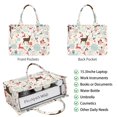 thumbnail image 2 of Large Capacity Tote Bag,Multicolor Christmas Deer Pattern Handbag Fashion Luxury Tote Bag,15.7"x13"x 5.1" Inches,Laptop Compatible, 2 of 6